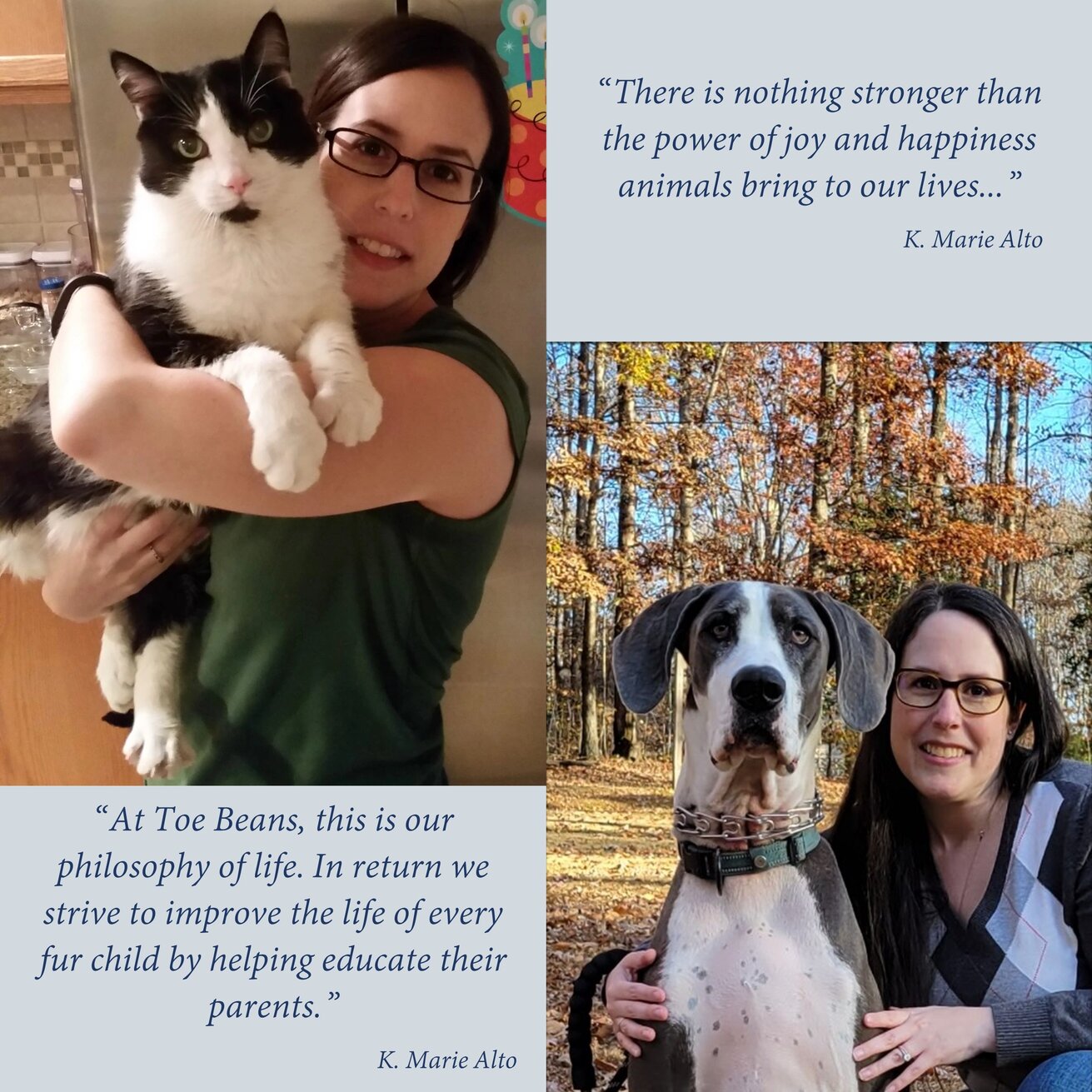 K. Marie Alto Co-founder and Chief Fur Children Happiness Officer at Toe Beans®