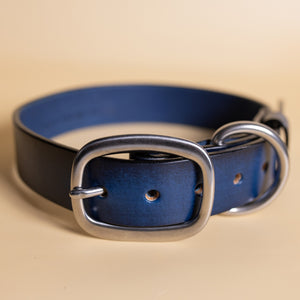 Full grain Leather collar made in the USA by American Artisan 