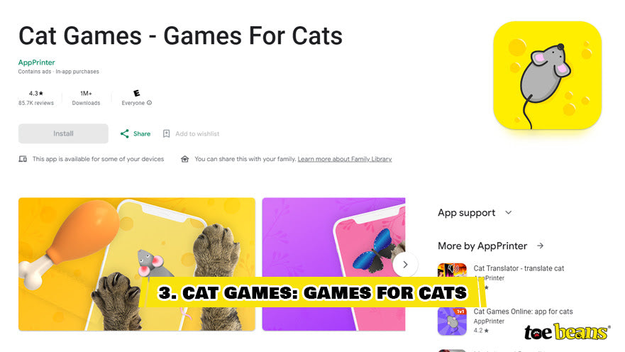 Cat Games Games for Cats for Android Image by Toe Beans
