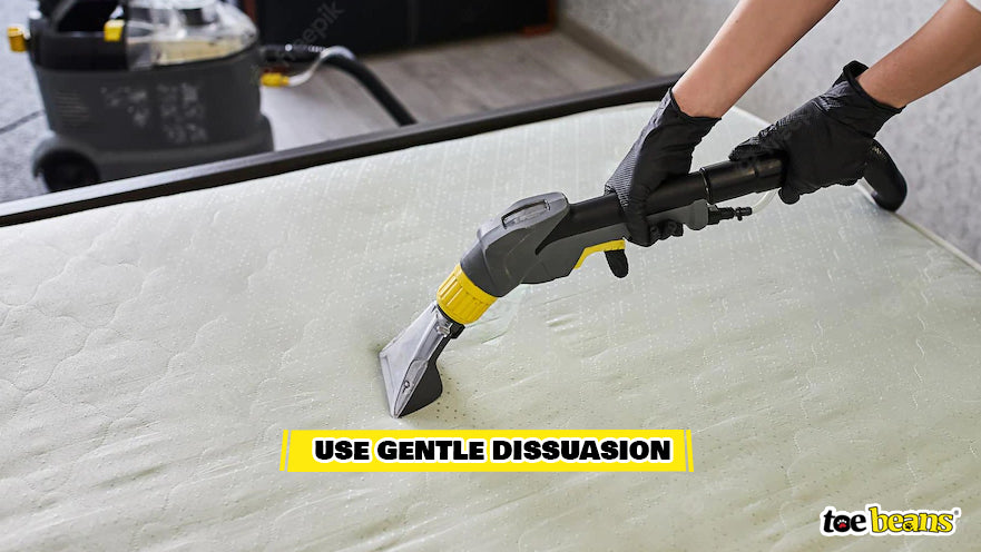 Cleaning a Bed Image by Toe Beans