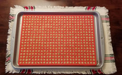 Ingredients blended and placed in mold