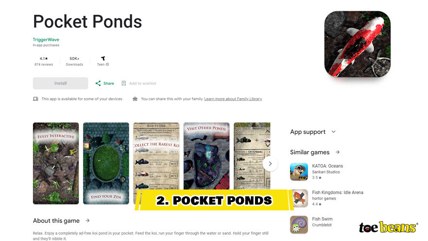 Pocket Ponds for Android Image by Toe Beans