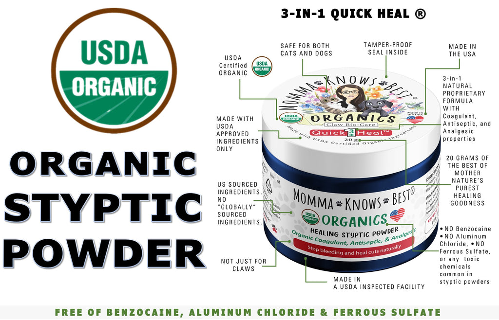 styptic powder for dogs by Momma Knows Best_organic